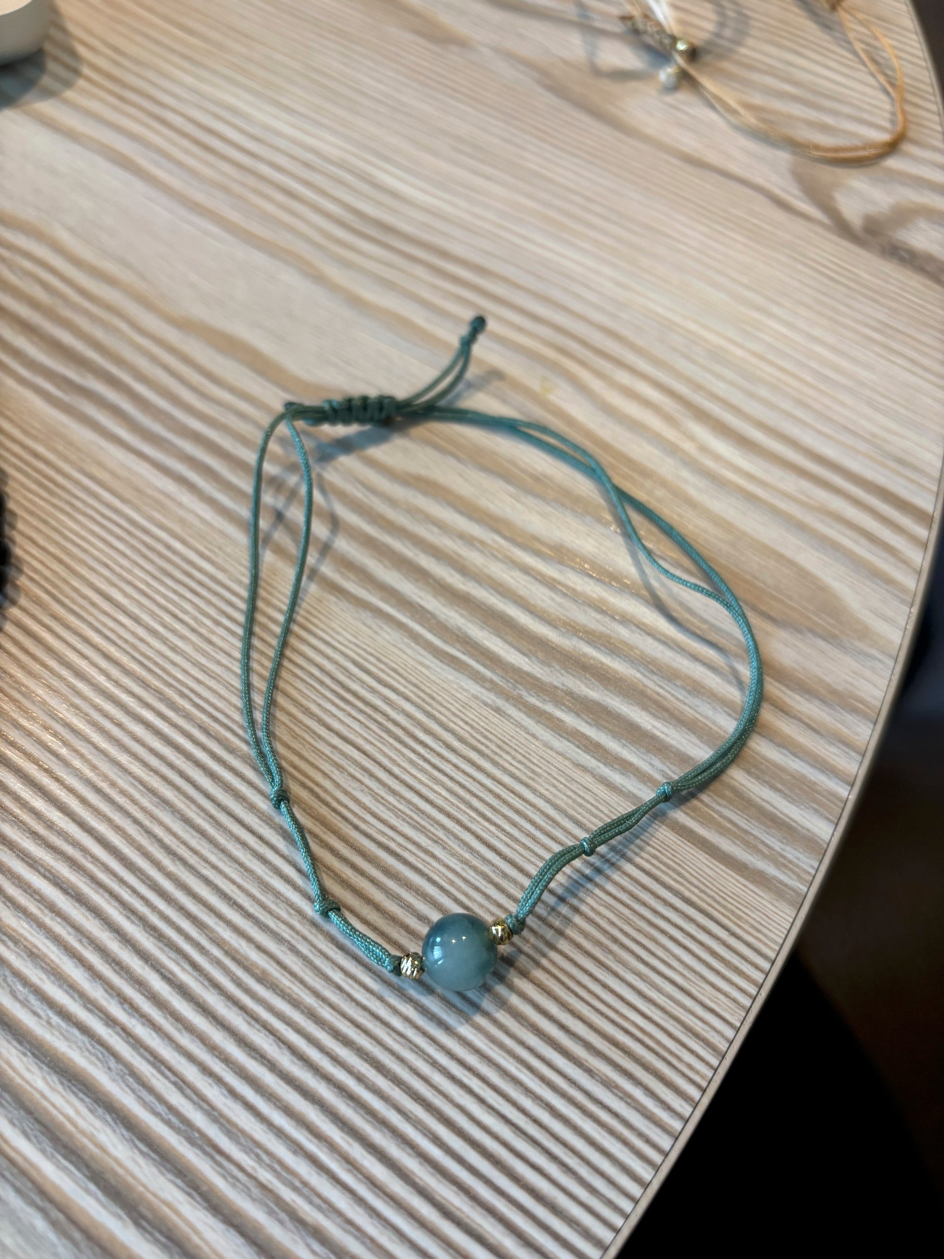 Bracelet Perle Rawnak al-Layl Vert Clair